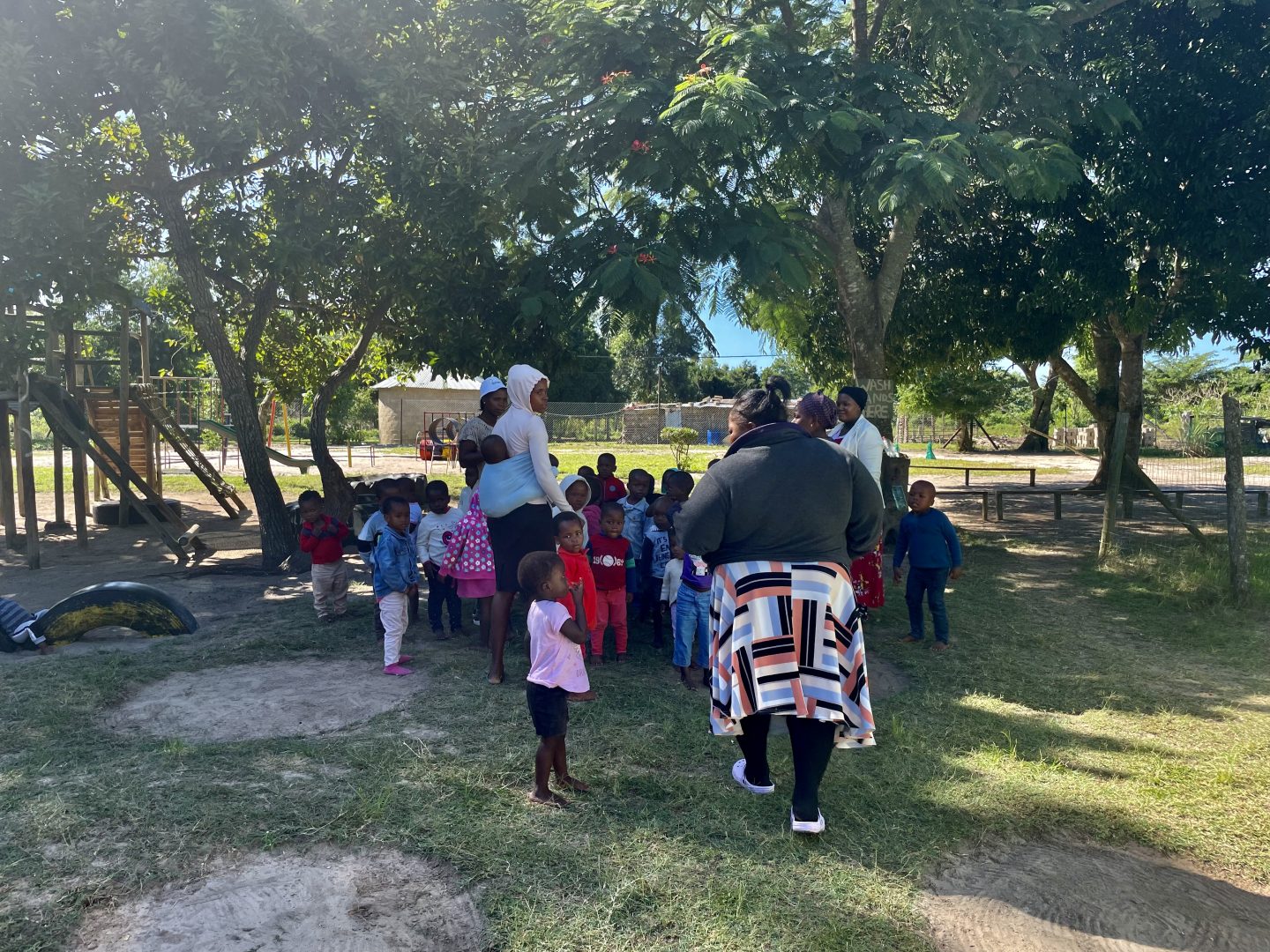 Enfants zulu à l'école